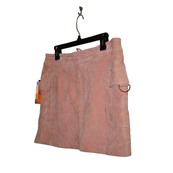 WILSONS LEATHER MAXIMA 12 Mini Skirt Mauve Pink Suede LINED NWT - Picture 11 of 12